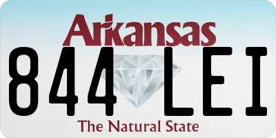 AR license plate 844LEI