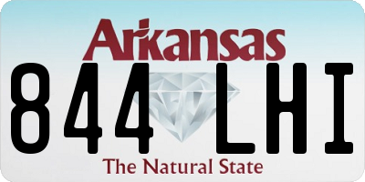 AR license plate 844LHI