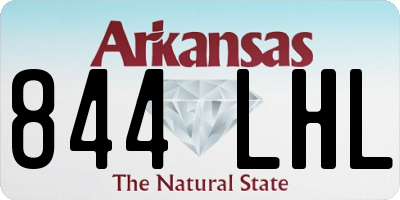 AR license plate 844LHL