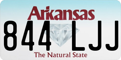 AR license plate 844LJJ