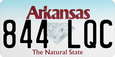 AR license plate 844LQC
