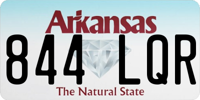 AR license plate 844LQR