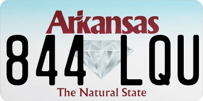 AR license plate 844LQU