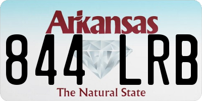 AR license plate 844LRB
