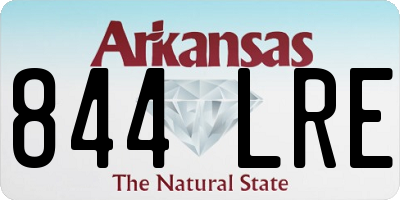 AR license plate 844LRE