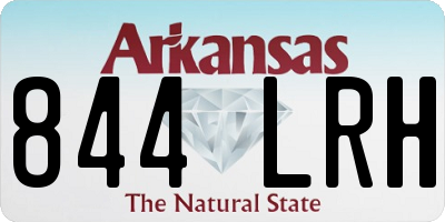AR license plate 844LRH
