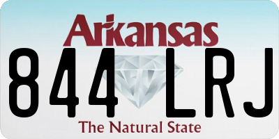 AR license plate 844LRJ