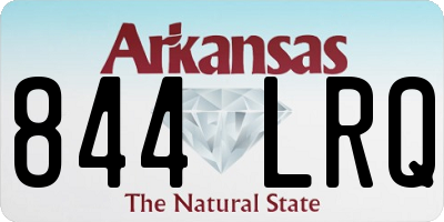 AR license plate 844LRQ