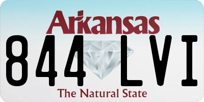 AR license plate 844LVI