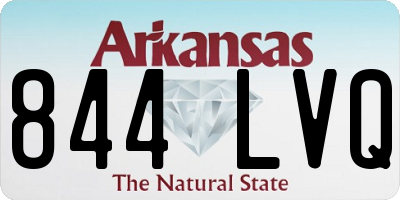 AR license plate 844LVQ