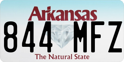 AR license plate 844MFZ