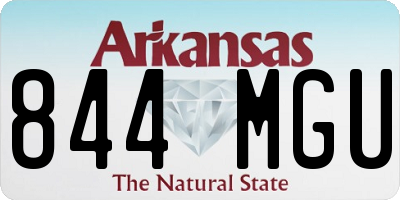 AR license plate 844MGU