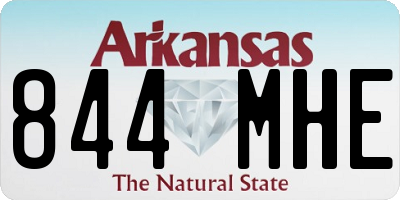 AR license plate 844MHE