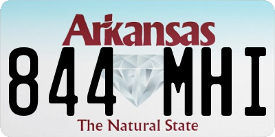 AR license plate 844MHI