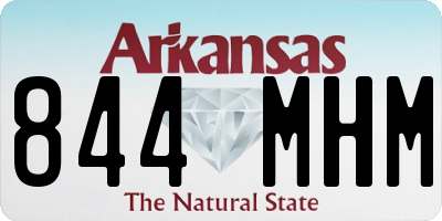 AR license plate 844MHM
