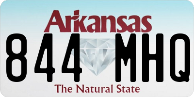 AR license plate 844MHQ