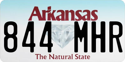 AR license plate 844MHR
