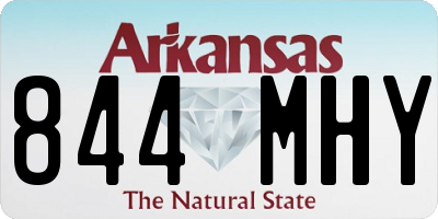 AR license plate 844MHY
