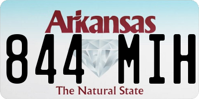 AR license plate 844MIH