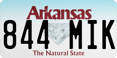 AR license plate 844MIK