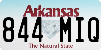 AR license plate 844MIQ