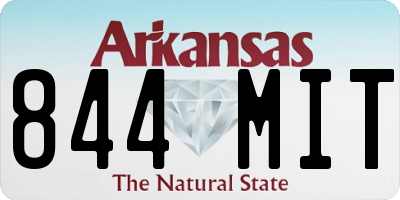 AR license plate 844MIT