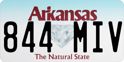 AR license plate 844MIV