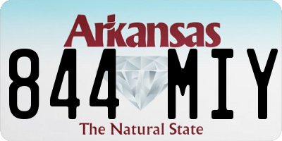 AR license plate 844MIY