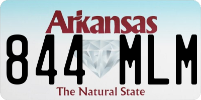 AR license plate 844MLM