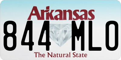 AR license plate 844MLO