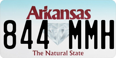 AR license plate 844MMH