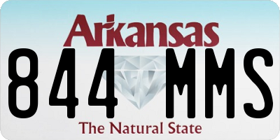 AR license plate 844MMS