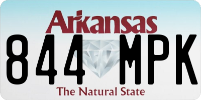 AR license plate 844MPK
