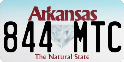 AR license plate 844MTC