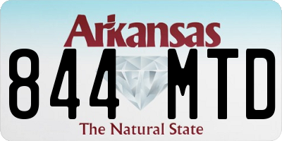 AR license plate 844MTD