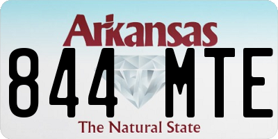 AR license plate 844MTE