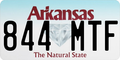 AR license plate 844MTF