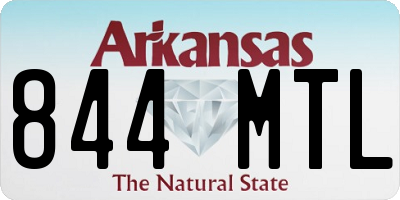 AR license plate 844MTL