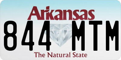 AR license plate 844MTM