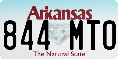 AR license plate 844MTO