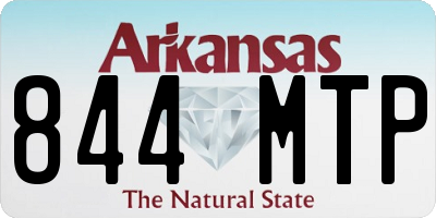 AR license plate 844MTP