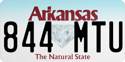 AR license plate 844MTU