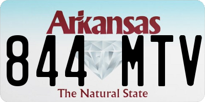 AR license plate 844MTV