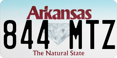 AR license plate 844MTZ