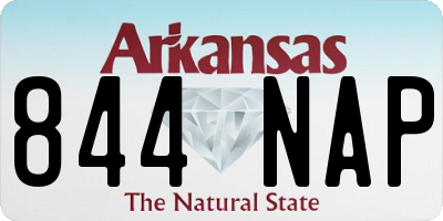 AR license plate 844NAP