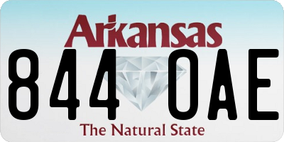 AR license plate 844OAE