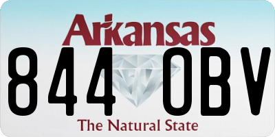 AR license plate 844OBV