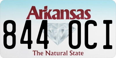 AR license plate 844OCI