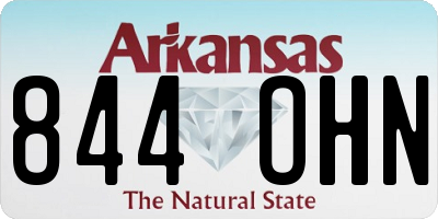 AR license plate 844OHN