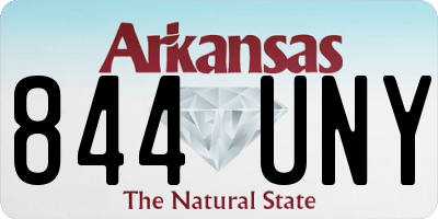 AR license plate 844UNY